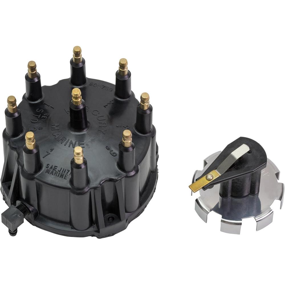 imageQuicksilver 805759Q3 Distributor Cap Kit for Marinized V8 Engines by General Motors wThunderbolt IV and V HEI Ignition Systems