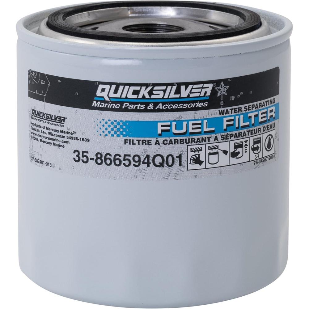 imageQuicksilver 866594Q01 Water Separating Fuel Filter for Select MerCruiser Vazer and 30L MPI EC Engines