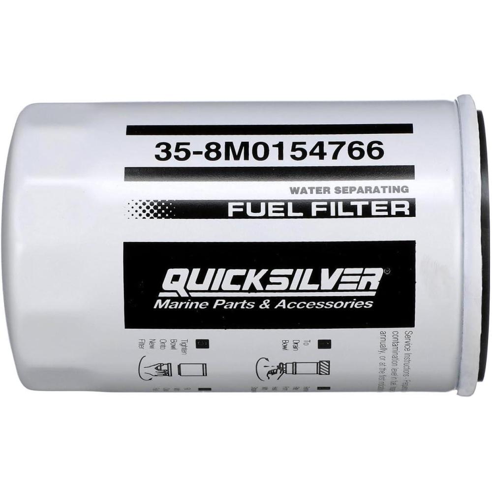 imageQuicksilver 8M0154766 Water Separating Fuel Filter for Select Yamaha 2Stroke ampamp 4Stroke Outboards
