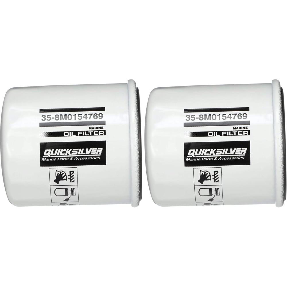 imageQuicksilver 8M0154769 20 Micron Oil Filter for Various Marine EnginesUnspecified Pack of 2