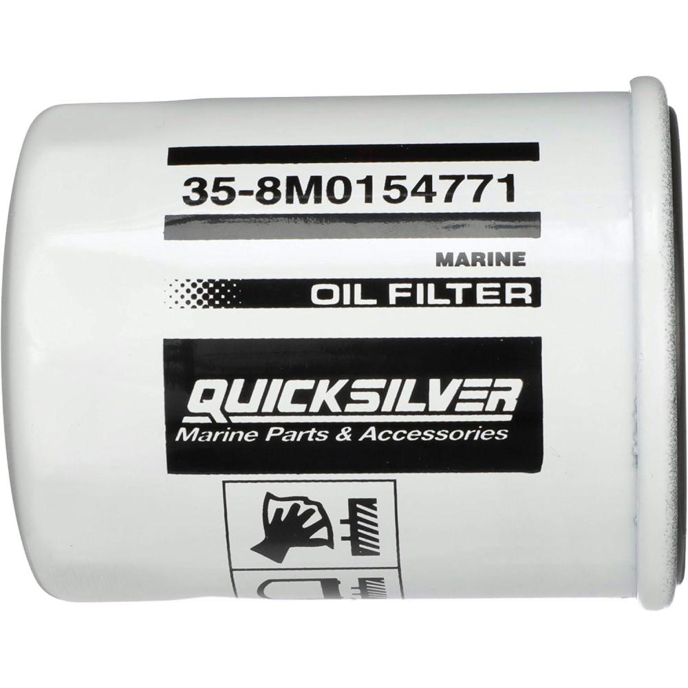 imageQuicksilver 8M0154771 20 Micron Oil Filter for Various Marine Engines