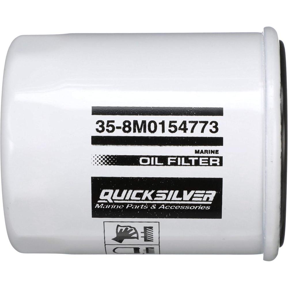 imageQuicksilver 8M0154773 20 Micron Oil Filter for Various Marine Engines
