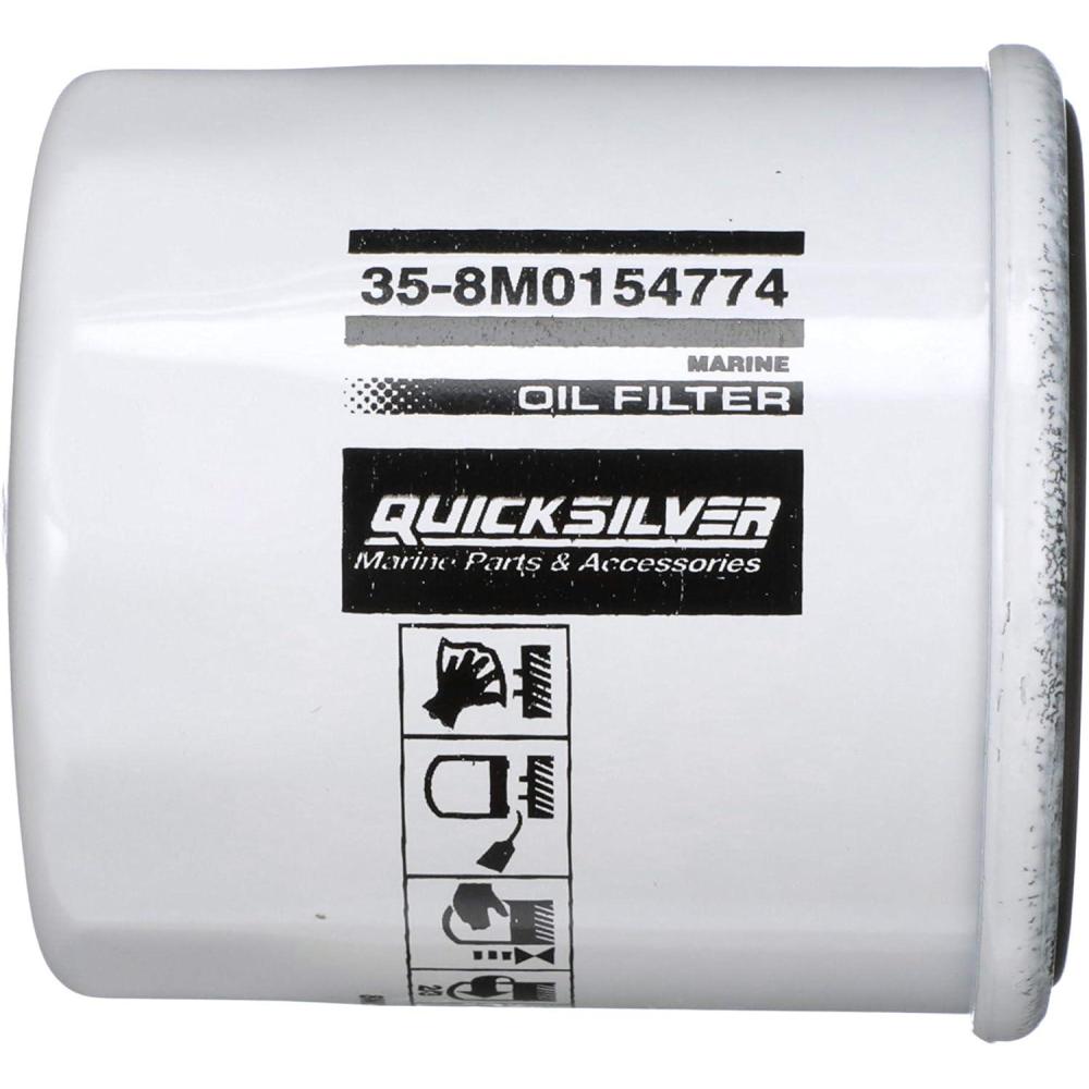 imageQuicksilver 8M0154774 20 Micron Oil Filter for Various Marine EnginesUnspecified