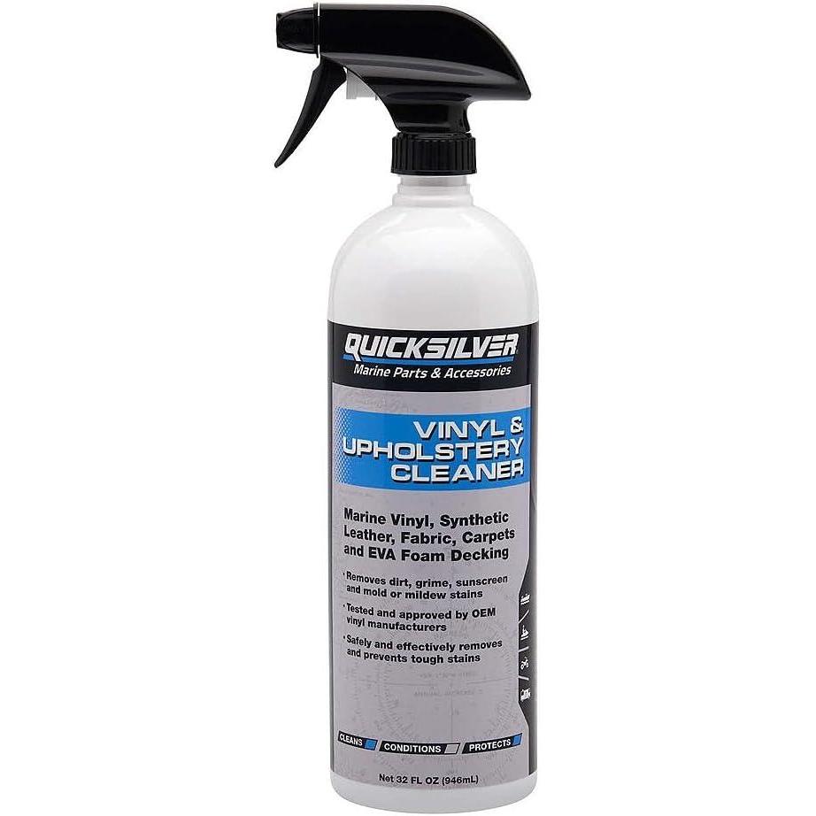 imageQuicksilver 8M0224418 Screen ampamp Glass Cleaner for Marine Electronics Windshields and Mirrors 8 ozVinyl  Upholstery