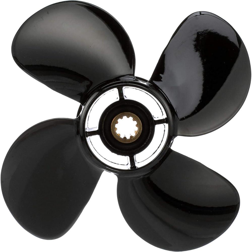 imageQuicksilver Nemesis 4Blade Aluminum Propeller  For Mercury and MerCruiser Engines25 HP  30 HP Mercury FourStroke 2006  Newer
