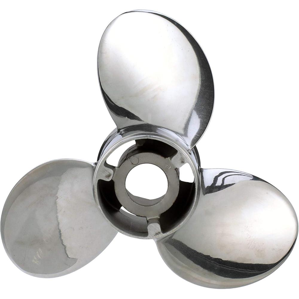 imageQuicksilver Silverado Propeller High Polished Stainless Finish40 HP  60 HP Standard Mercury