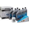 imageQuicksilver 4Stroke Oil Change Kit  for Yamaha Outboard Engines  F30 F40 F50 F60 F70 F75 F80 F90 F100 F115 F150 F200 F225 F250 and F300Yamaha F200  F250
