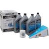 imageQuicksilver 4Stroke Oil Change Kit  for Yamaha Outboard Engines  F30 F40 F50 F60 F70 F75 F80 F90 F100 F115 F150 F200 F225 F250 and F300Yamaha F75  F115
