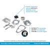 imageQuicksilver 8M0155395 Water Pump Impeller Repair Kit For Mercury 4 Through 6 Horspower 4Stroke Outboards
