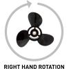 imageQuicksilver Black Diamond 3Blade Aluminum Propeller  For Mercury and MerCruiser Engines25 HP  30 HP Mercury FourStroke 2006  Newer