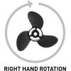 imageQuicksilver Black Diamond 3Blade Aluminum Propeller  For Mercury and MerCruiser Engines4 HP  6 HP Mercury
