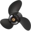 imageQuicksilver Black Diamond 3Blade Aluminum Propeller  For Mercury and MerCruiser Engines4 HP  6 HP Mercury