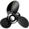 imageQuicksilver Black Diamond 3Blade Aluminum Propeller  For Mercury and MerCruiser Engines40 HP  60 HP Standard Mercury