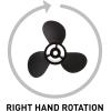 imageQuicksilver Black Diamond 3Blade Aluminum Propeller  For Yamaha Honda Evinrude and Johnson Engines20 HP  30 HP Yamaha w10tooth Spline