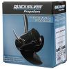 imageQuicksilver Black Diamond 3Blade Aluminum Propeller  For Yamaha Honda Evinrude and Johnson Engines20 HP  35 HP EvinrudeJohnson Most Models  Including ETEC
