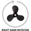 imageQuicksilver Black Diamond 3Blade Aluminum Propeller  For Yamaha Honda Evinrude and Johnson Engines75 HP  28 HP Various MakesModels wPin Drive