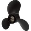 imageQuicksilver Black Diamond 3Blade Aluminum Propeller  For Yamaha Honda Evinrude and Johnson Engines75 HP  28 HP Various MakesModels wPin Drive