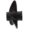 imageQuicksilver Black Diamond 3Blade Aluminum Propeller  For Yamaha Honda Evinrude and Johnson Engines8 HP  15 HP EvinrudeJohnson w13tooth Spline