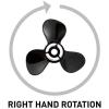 imageQuicksilver Black Diamond 3Blade Aluminum Propeller  For Yamaha Honda Evinrude and Johnson Engines85 HP  140 HP EvinrudeJohnson V4