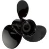 imageQuicksilver Black Diamond 3Blade Aluminum Propeller  For Yamaha Honda Evinrude and Johnson Engines85 HP  140 HP EvinrudeJohnson V4