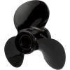 imageQuicksilver Black Diamond 3Blade Aluminum Propeller  For Yamaha Honda Evinrude and Johnson Engines85 HP  140 HP EvinrudeJohnson V4
