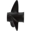 imageQuicksilver Black Diamond 3Blade Aluminum Propeller  For Yamaha Honda Evinrude and Johnson Engines99 HP  20 HP HondaYamaha w8tooth Spline