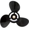 imageQuicksilver Black Diamond 3Blade Aluminum Propeller  For Mercury and MerCruiser Engines25 HP  30 HP Mercury FourStroke 2006  Newer