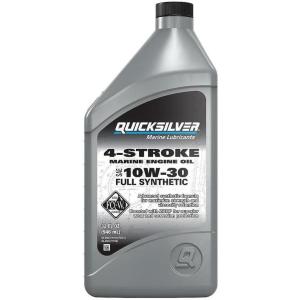 imageQuicksilver 10W30 4Stroke Full Synthetic Marine Engine Oil 1 Quart
