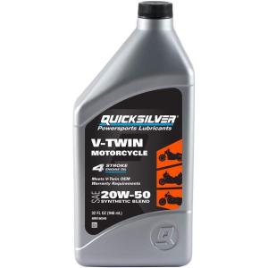 imageQuicksilver 20W50 Synthetic Motorcycle Oil 1 Quart1Quart