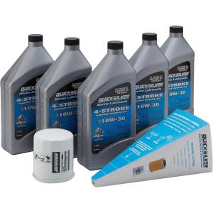 imageQuicksilver 4Stroke Oil Change Kit  for Yamaha Outboard Engines  F30 F40 F50 F60 F70 F75 F80 F90 F100 F115 F150 F200 F225 F250 and F300Yamaha F150