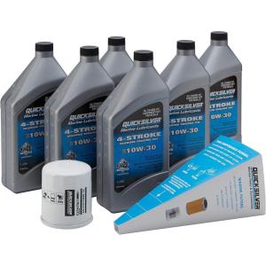 imageQuicksilver 4Stroke Oil Change Kit  for Yamaha Outboard Engines  F30 F40 F50 F60 F70 F75 F80 F90 F100 F115 F150 F200 F225 F250 and F300Yamaha F200  F250