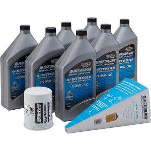 imageQuicksilver 4Stroke Oil Change Kit  for Yamaha Outboard Engines  F30 F40 F50 F60 F70 F75 F80 F90 F100 F115 F150 F200 F225 F250 and F300Yamaha F225  F300