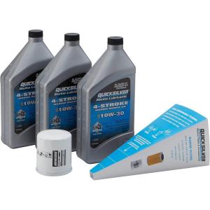imageQuicksilver 4Stroke Oil Change Kit  for Yamaha Outboard Engines  F30 F40 F50 F60 F70 F75 F80 F90 F100 F115 F150 F200 F225 F250 and F300Yamaha F30  F70