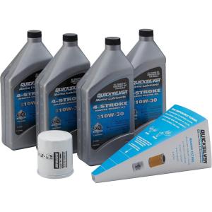 imageQuicksilver 4Stroke Oil Change Kit  for Yamaha Outboard Engines  F30 F40 F50 F60 F70 F75 F80 F90 F100 F115 F150 F200 F225 F250 and F300Yamaha F75  F115