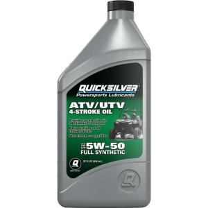 imageQuicksilver 5W50 Full Synthetic 4Stroke ATV UTV Engine Oil 1 Quart