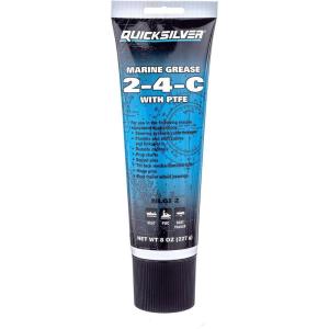 imageQuicksilver 802859Q1 24C Marine Grease with Teflon MultiPurpose Marine Lubricant  8 oz TubeUnspecified Pack of 12