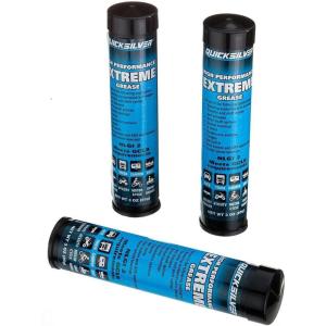 imageQuicksilver 8M0071838 High Performance MultiPurpose Extreme NLGI 2 Marine Grease  8 Oz Tube3oz Cartrides Pack of 3