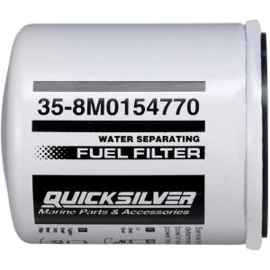 imageQuicksilver 8M0154770 Water Separating Fuel Filter for Select Volvo Penta Cobra EFI Johnson and Evinrude 100300hp Outboards