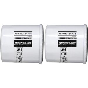 imageQuicksilver 8M0154774 20 Micron Oil Filter for Various Marine EnginesUnspecified Pack of 2