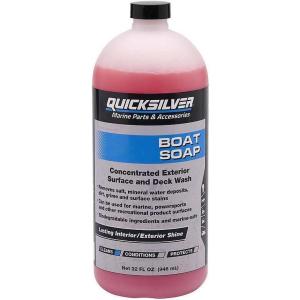 imageQuicksilver 8M0224418 Screen ampamp Glass Cleaner for Marine Electronics Windshields and Mirrors 8 ozBoat Soap