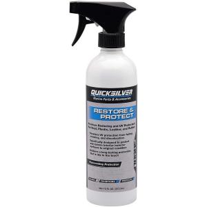 imageQuicksilver 8M0224418 Screen ampamp Glass Cleaner for Marine Electronics Windshields and Mirrors 8 ozRestore  Protect