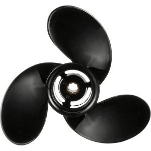 imageQuicksilver Black Diamond 3Blade Aluminum Propeller  For Mercury and MerCruiser Engines6 HP  15 HP Mercury except 899 FourStroke 2005  Newer