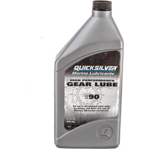 imageQuicksilver High Performance SAE 90 Gear Lube for Mercury Outboards and MerCruiser Sterndrives 25 Gallon32 Fl Oz