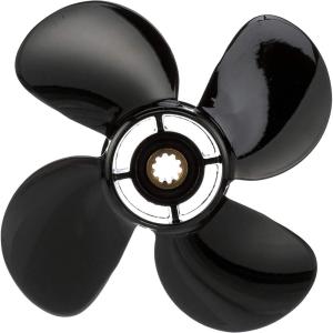 imageQuicksilver Nemesis 4Blade Aluminum Propeller  For Mercury and MerCruiser Engines25 HP  30 HP Mercury FourStroke 2006  Newer