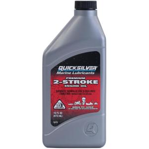 imageQuicksilver Premium 2Stroke Engine Oil  Outboards PWCs Snowmobiles and Motorcycles  1 GallonPint
