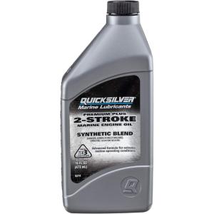 imageQuicksilver Premium Plus 2Stroke Synthetic Blend Marine Engine Oil 32ozPint