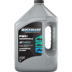 imageQuicksilver Premium Synthetic Blend 2Stroke Engine Oil for PWC Snowmobile 1 Gallon1Gallon