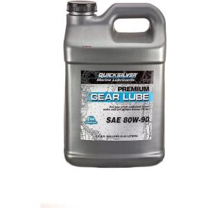 imageQuicksilver by Mercury Marine 80W90 Premium Gear Lube Marine Engine 9 Oz25 Gallon