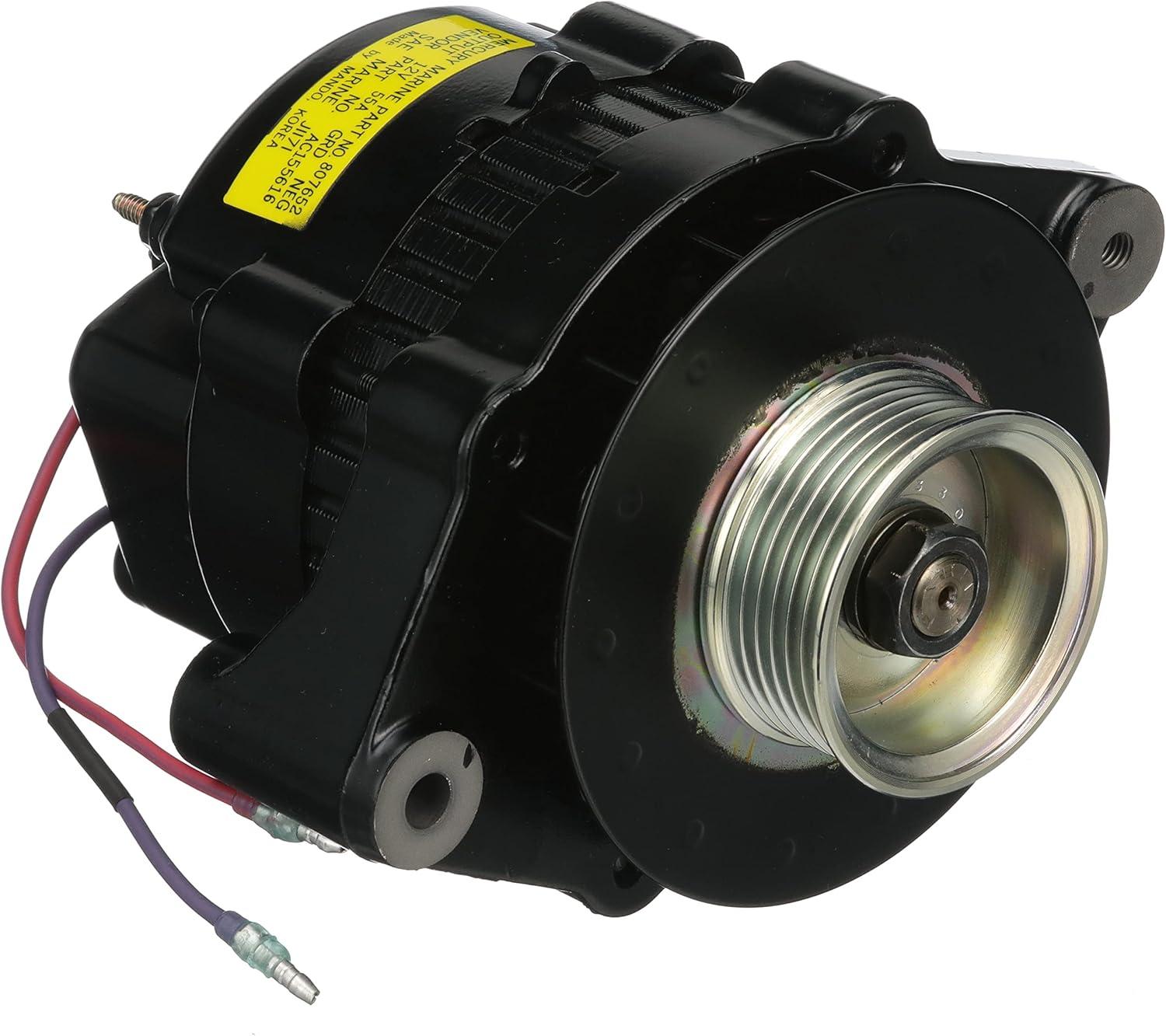 imageQuicksilver 807652T 55 Amp Alternator Mando Serpentine Belt for V6 and V8 MerCruiser Sterndrives or Inboard Engines Made by General Motors 19961999