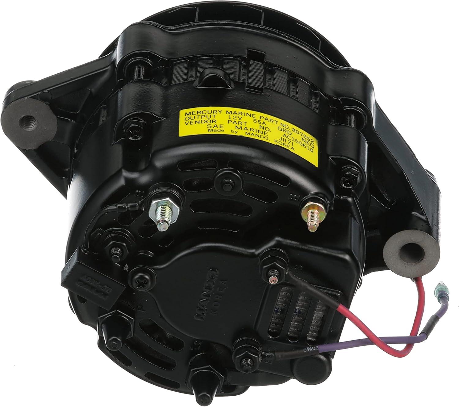 imageQuicksilver 807652T 55 Amp Alternator Mando Serpentine Belt for V6 and V8 MerCruiser Sterndrives or Inboard Engines Made by General Motors 19961999